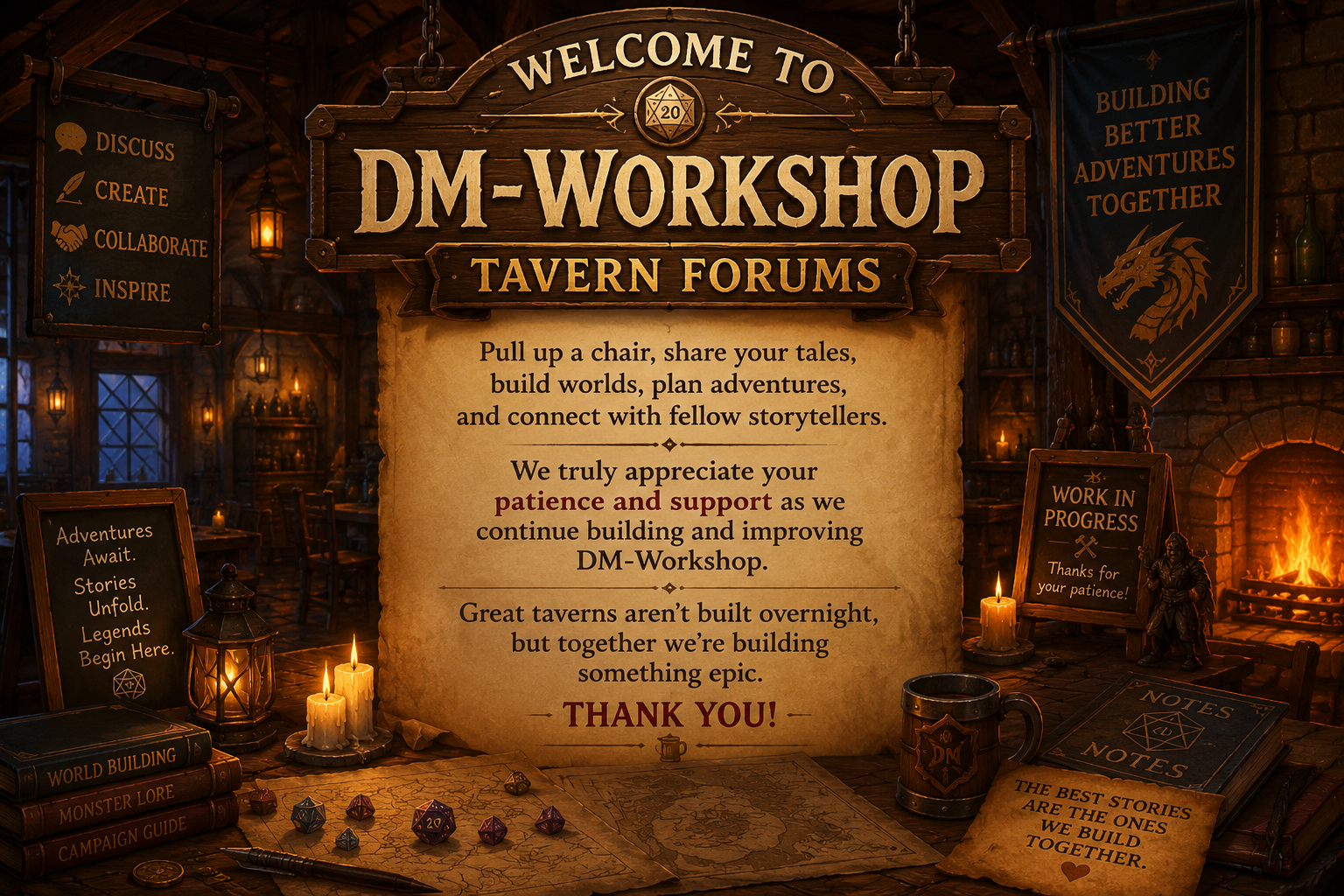 ๐ฐ Welcome to the DM-Workshop Tavern! ๐ป